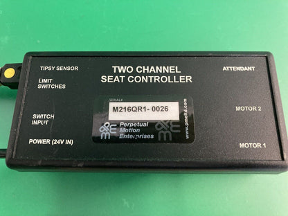 Perpetual Motion Enterprises- Two Channel Seat Controller for Powerchair  #J381