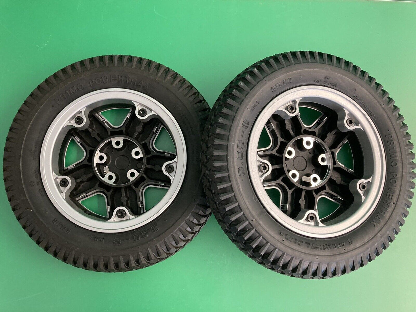 14"x3" 3.00-8 Drive Wheels for Invacare TDX SP II Powerchair FULL TREAD* #J901