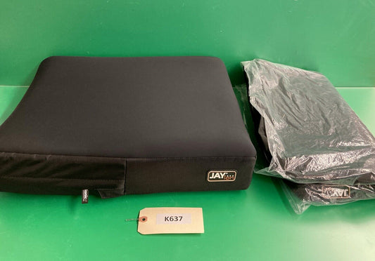 NEW* JAY ION Foam Seat Cushion w/ Extra Cover for Wheelchairs 18" x 21" #K637