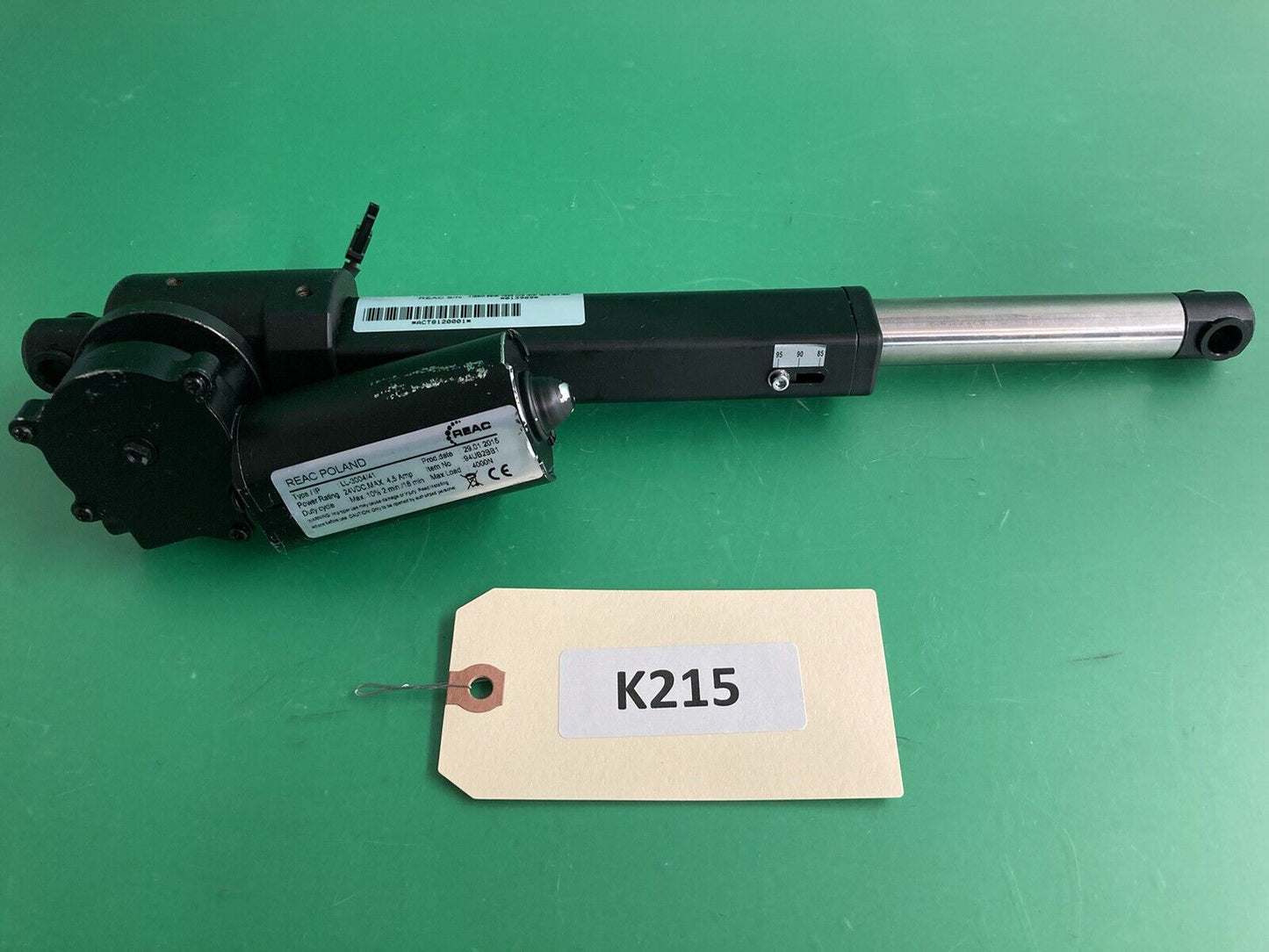 Recline Actuator - Model: ACT8120001 for RE3004/41 Quantum wheelchairs #K215