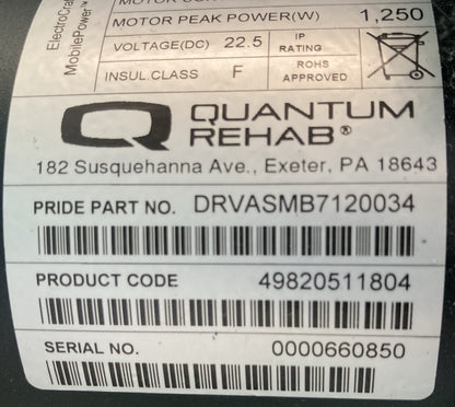 Motors for Quantum / 1450 Powerchair -DRVASMB7120034 - DRVASMB7120035 #L052