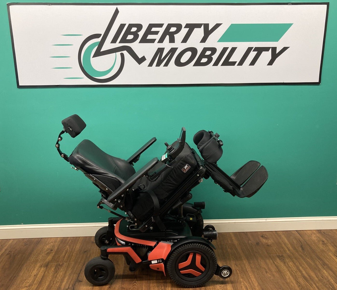 2022 Permobil F3 w/ Elevate, Tilt, Recline, Legs & 30° Anterior Tilt 51 Mi #7594