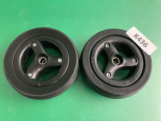 Set of 2 Caster Wheel Assembly for the Quickie Q700m QM710 Wheelchair #K436