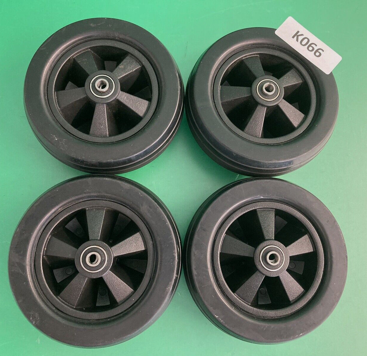 4 Caster Wheels for the Golden Compass Sport Power Wheelchair 1WBG04003BLA #K066