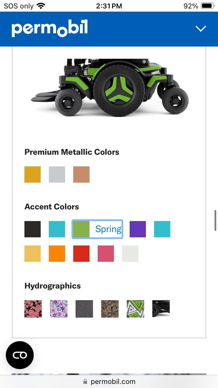 2020 Permobil M3 Wheelchair w/ Power Tilt, Recline, & Power Legs LM7598