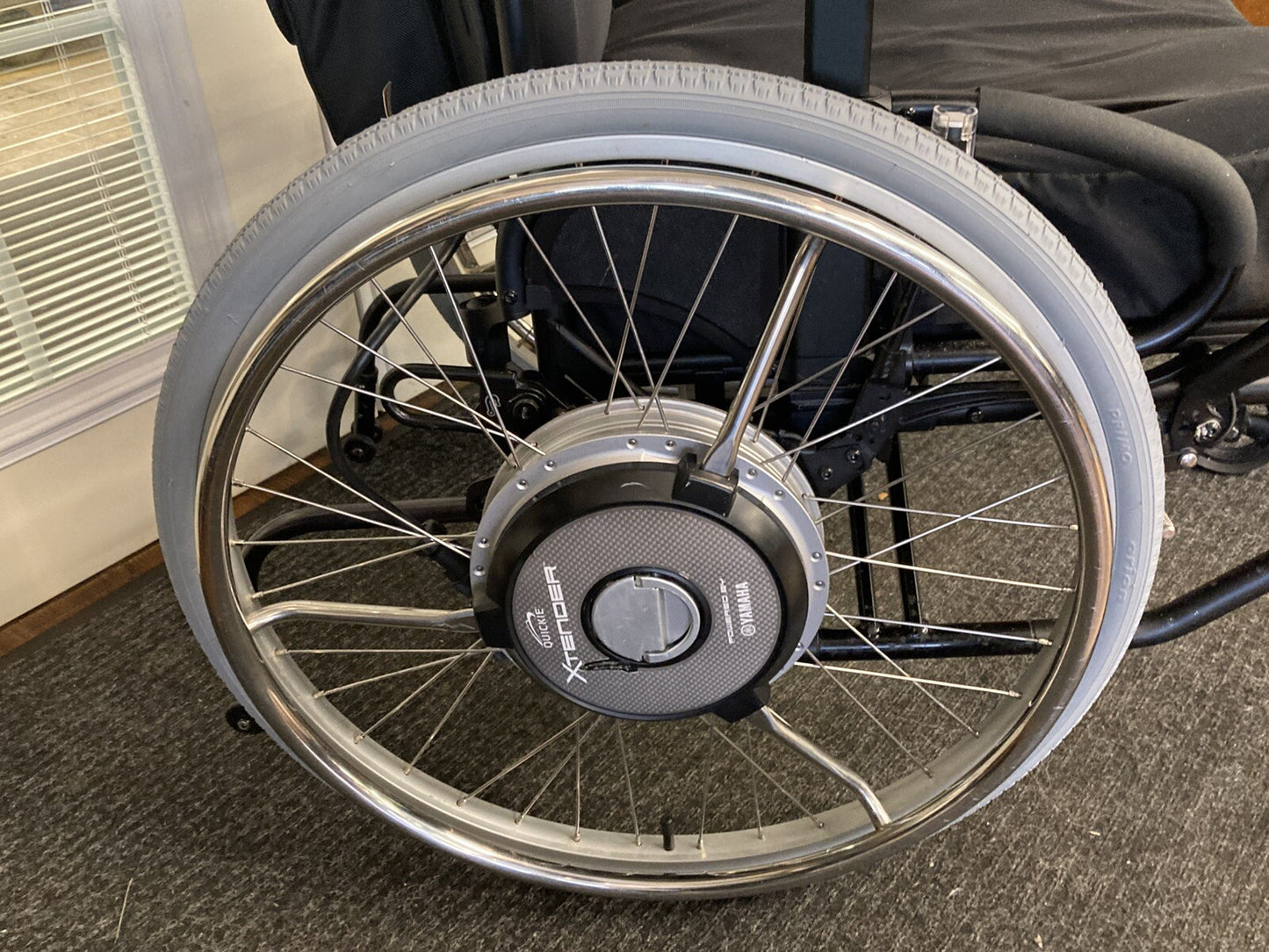 Yamaha Sunrise Quickie 24"x1 3/8" Power Assist Xtender Wheelchair Wheels #K696