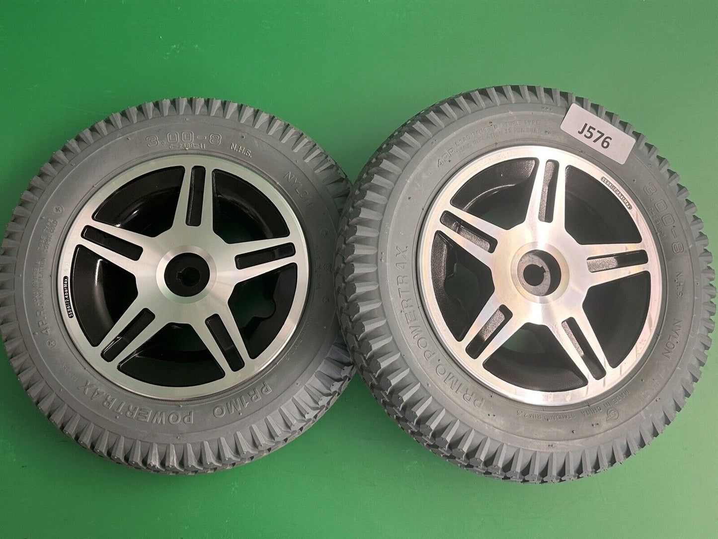 14"x3" MINT* Drive Wheels for the Quantum 600 & Jazzy 600 Power Wheelchair #J576