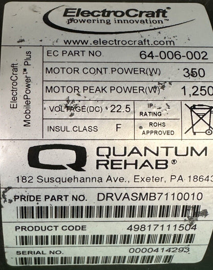 3800 RPM Motors for the Quantum Edge HD-DRVASMB7110010-DRVASMB7110009 #i483