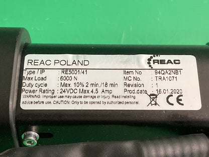 REAC Wheelchair Recline Actuator Type: RE5001/41- Item: 94QA2NB1 - TRA1071 #J599