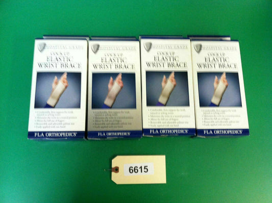 FLA Hospital Grade Cock Up Elastic Wrist Brace *SET OF 4* 2 XL's & 2 XS's #6615