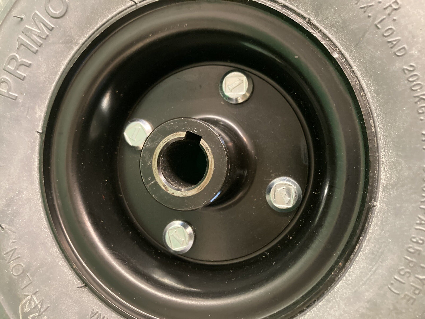 Dark Gray Drive Wheel Assembly for the Jazzy & Quantum J6 Wheelchair #K405