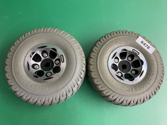 3.00-4 10"x3" Drive Wheel Assembly for Invacare Pronto Power Wheelchairs #K478