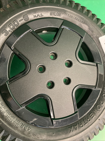 14"x3" 3.00-8 Flat Free Drive Wheels for the Invacare TDX SP II Powerchair #K379