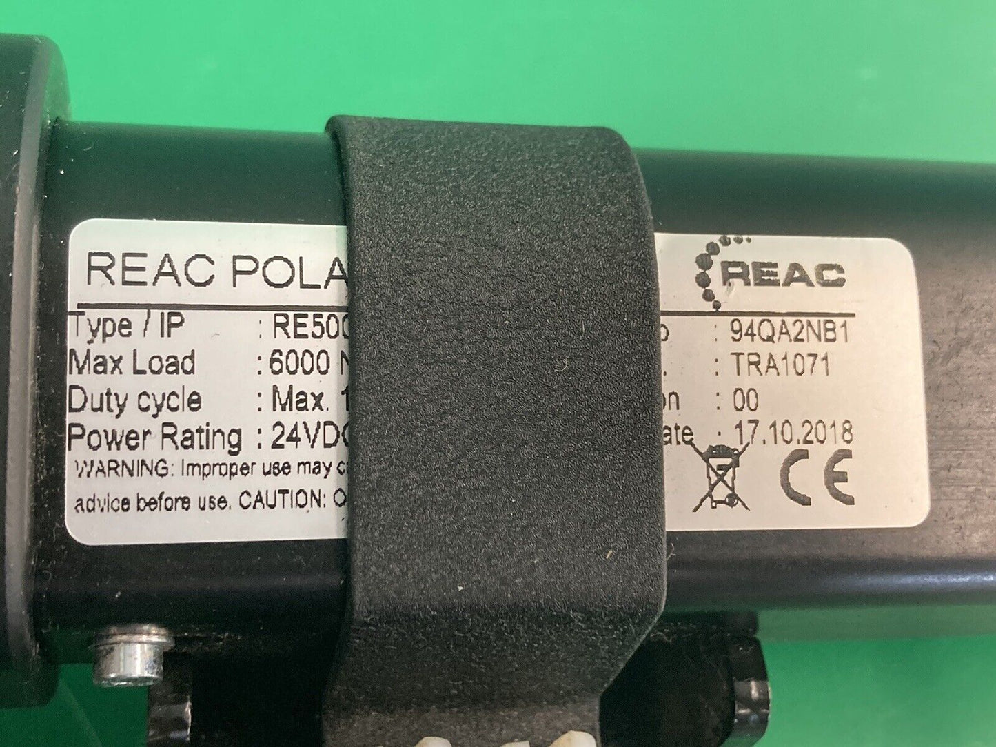 REAC Recline Actuator Type: RE5001/41- Item #: 94QA2NB1 - TRA1071 #J746