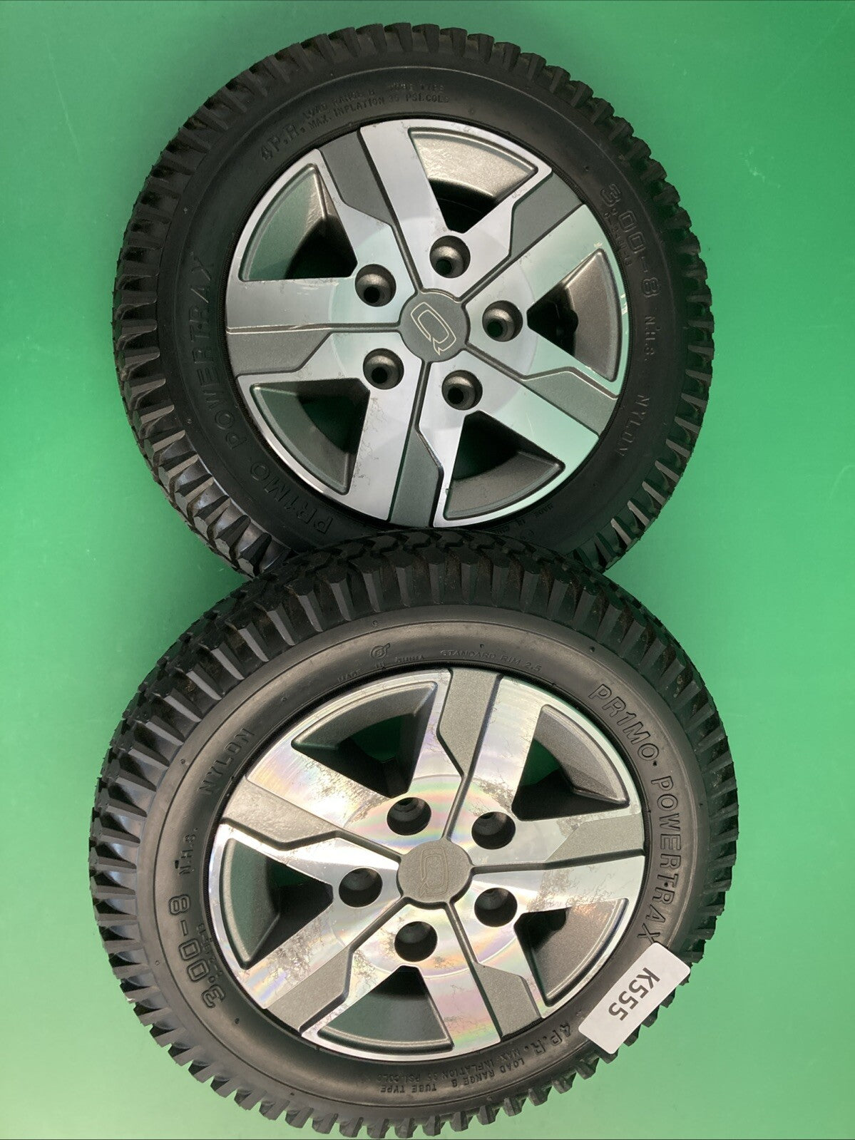 14"x3" Drive Wheels w/ Titanium Rim for Quantum Edge 2.0 Wheelchair #K555