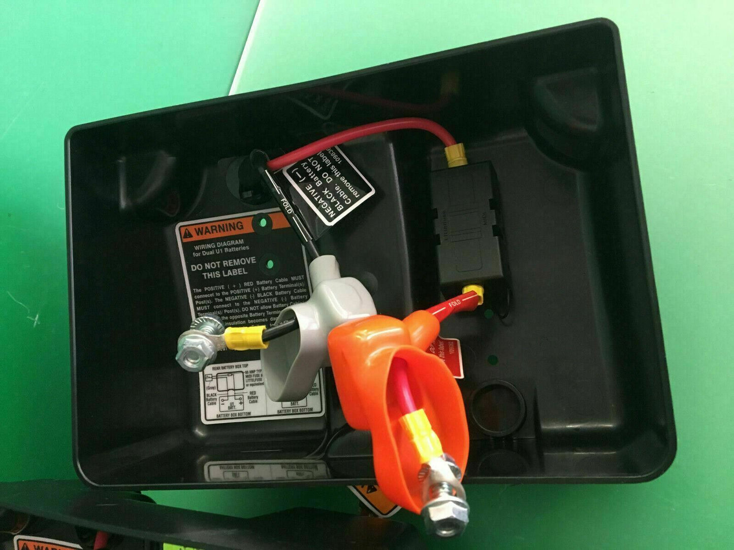 Battery box top w/ wiring harness Invacare  Pronto Sure Step Power Chair #D362