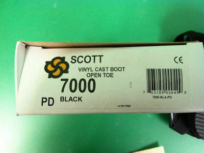 Scott Vinyl Cast Boot Open Toe Black (Extra Small)(7000) #7034