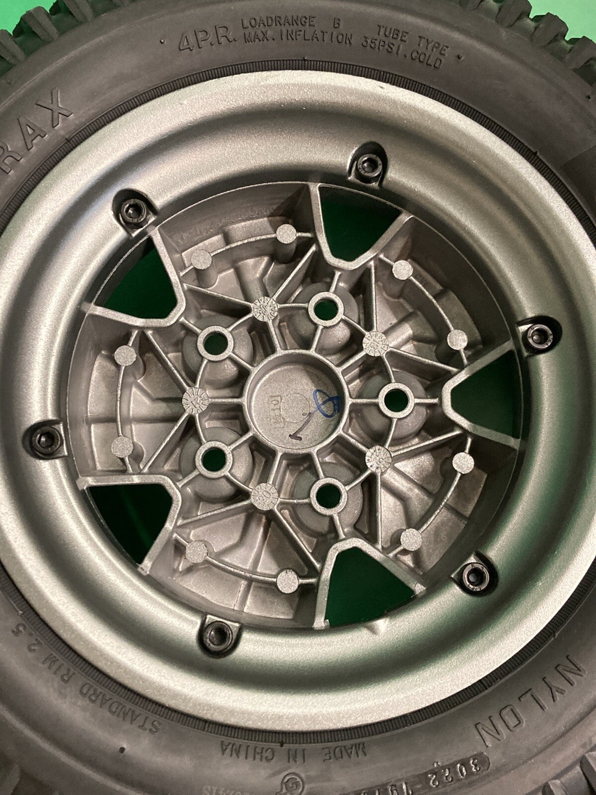 14"x3" Drive Wheels w/ Titanium Rim for Quantum J4 Power Wheelchair ~MINT* #K401