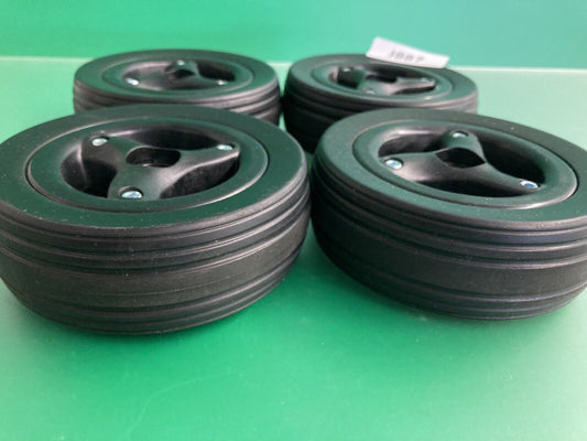 Set of 4 Caster Wheel Assembly for the Quickie QM710 Q700M Wheelchairs #J887