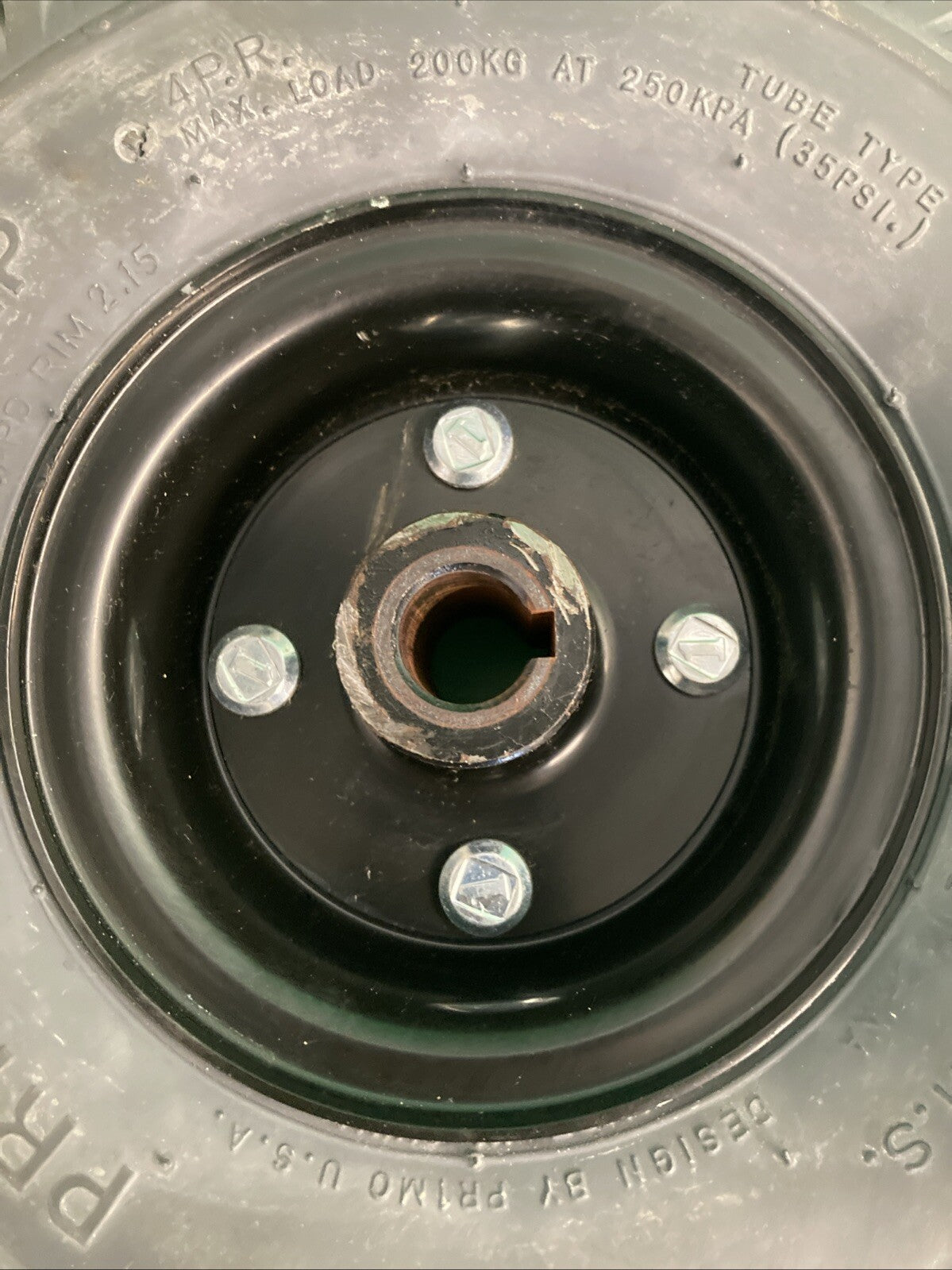 Dark Gray Drive Wheel Assembly for the Pride J6 Power Wheelchair #L063