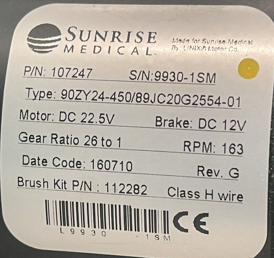 Left & Right Motors for Quickie Pulse 6 Power Wheelchair 107247 / 107248 #i297