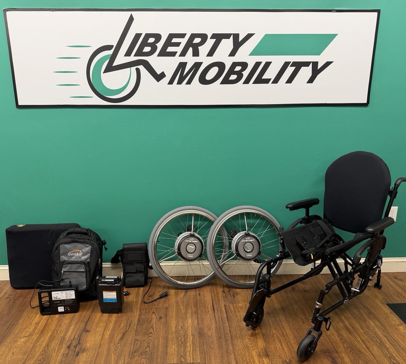 2024 Quickie 2 Wheelchair with Yamaha 24"x1 3/8" Power Assist Xtender Wheels