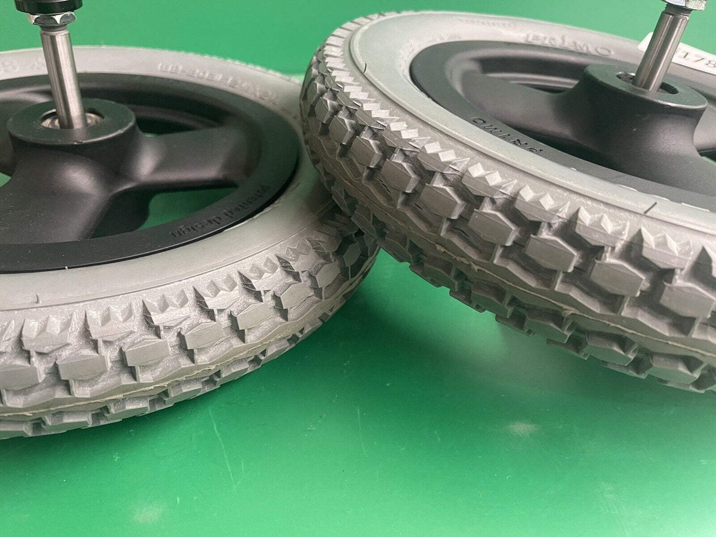 12" Whees for the Quickie Iris Tilt in Space Wheelchair ~100% Tread Life  #i178