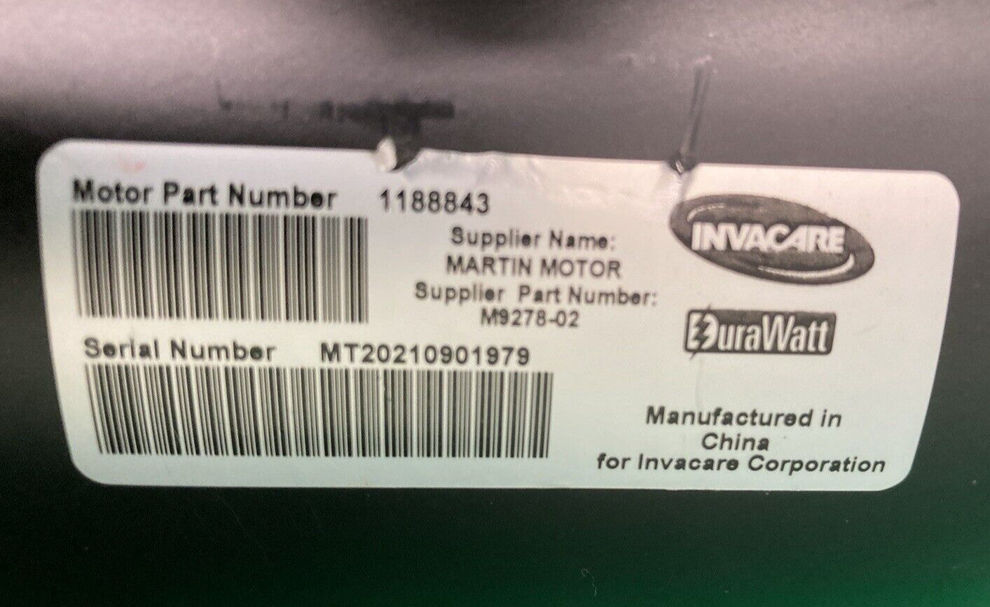 MOTORS FOR INVACARE TDX SP II 1188843 / M9278-02 / 1163412 - 1163413 #J970