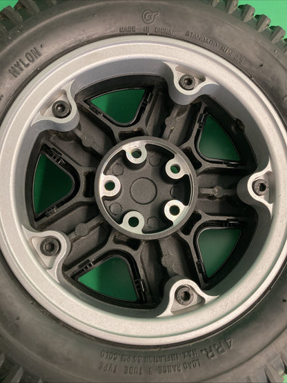 14"x3" 3.00-8 Flat Free Drive Wheels for the Invacare TDX SP II Powerchair #K379