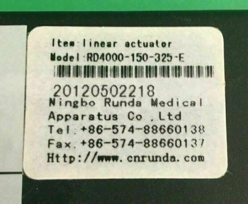 Recline Actuator  model # ACCACTR1053 for Quantum Power wheelchair  #D402