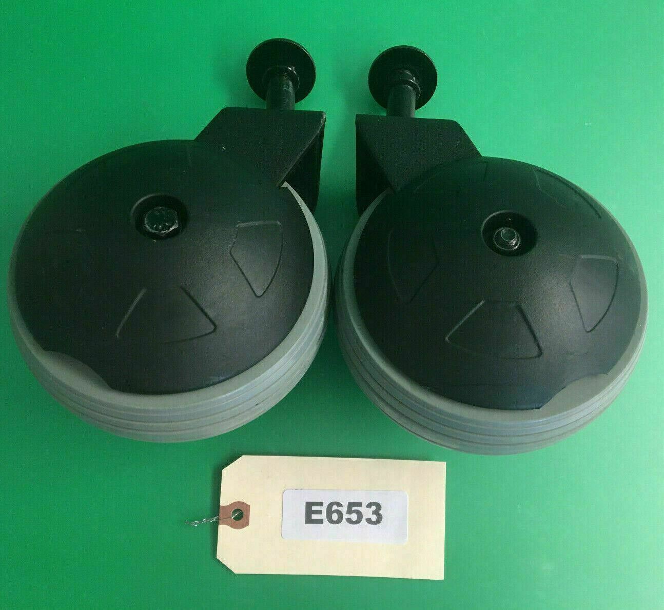 6" Caster Wheel, Fork & Cover Assy for Quantum 6000Z/ EXCELLENT CONDITION* #E653