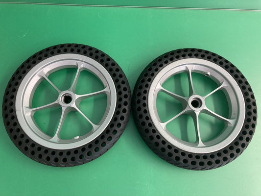 Drive Wheel Assembly with Silver Rim for the Jazzy Passport Power Chair #K122