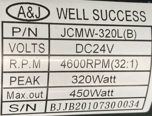Motors for Drive Medical Cirrus Plus EC Folding Powerchair JCMW-320R /320L #K205