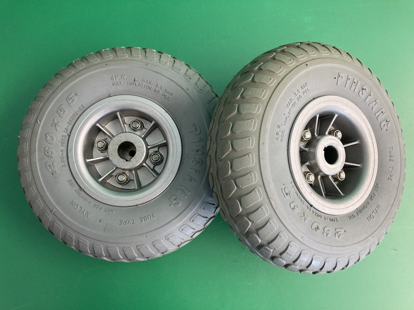 3.00-4 (10"x3", 260X85) Drive Wheels for the Shoprider Streamer FULL TREAD #J776