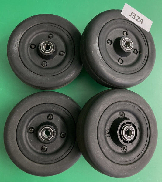 Set of 4 Caster Wheel Assembly for the Invacare TDX SP II Power Wheelchair #J324
