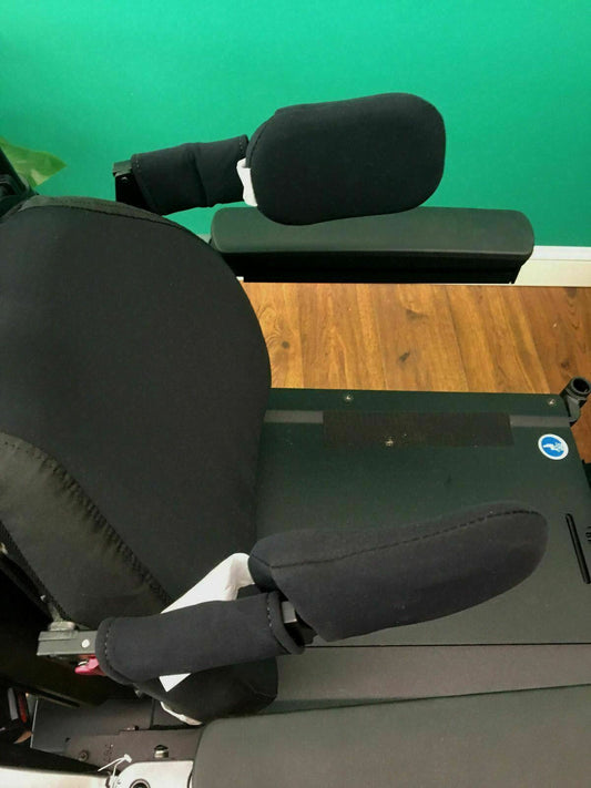 QUANTUM TB3 Swing-A-Way Thoracic Supports w/ Mounts for Wheelchair 7" x 4" #C579