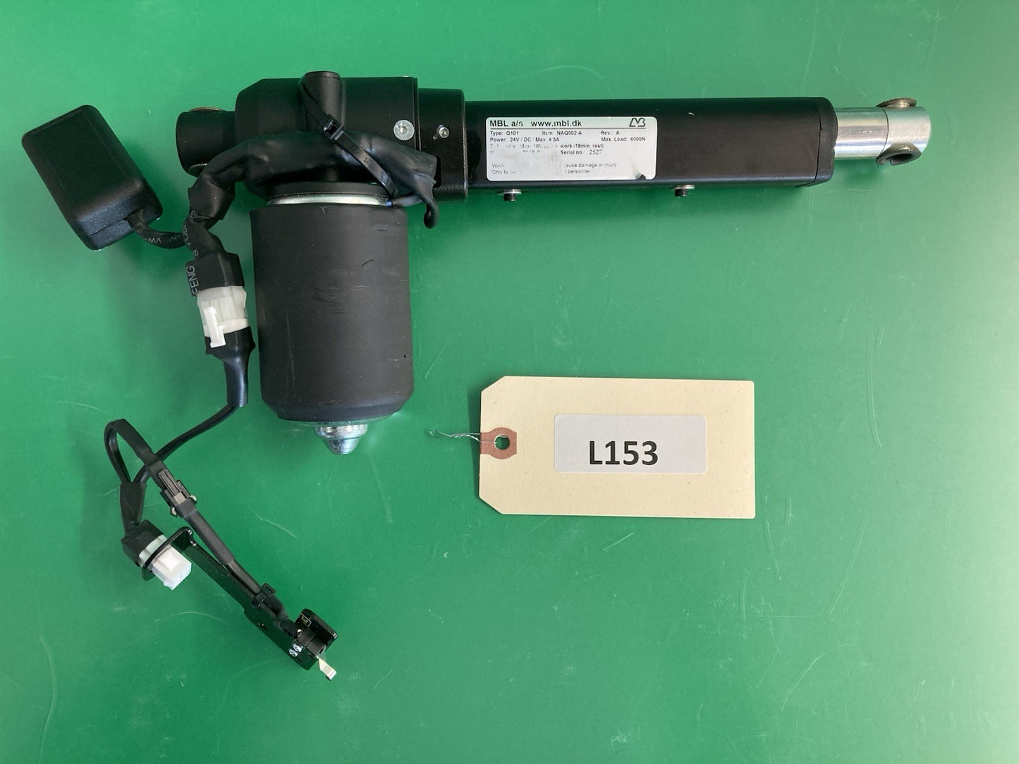 Tilt Actuator for Quickie Power Wheelchair NAQ002‑A / Q101 #L153