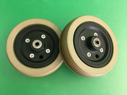 6"x2"Flat-Free Caster Wheel Assembly with for Jazzy Select Power Chairs #D706
