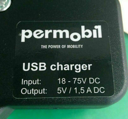 Permobil USB Charger 5V 1,5A 324869 for Permobil Power Wheelchair