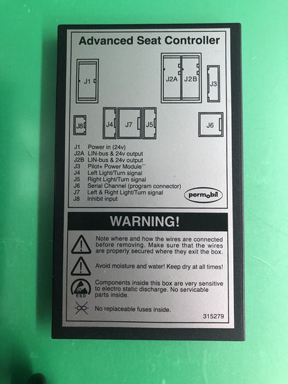 RNet Advanced Seat Controller for Permobil C300 - 315302 TILT ONLY PROGRAM #H705