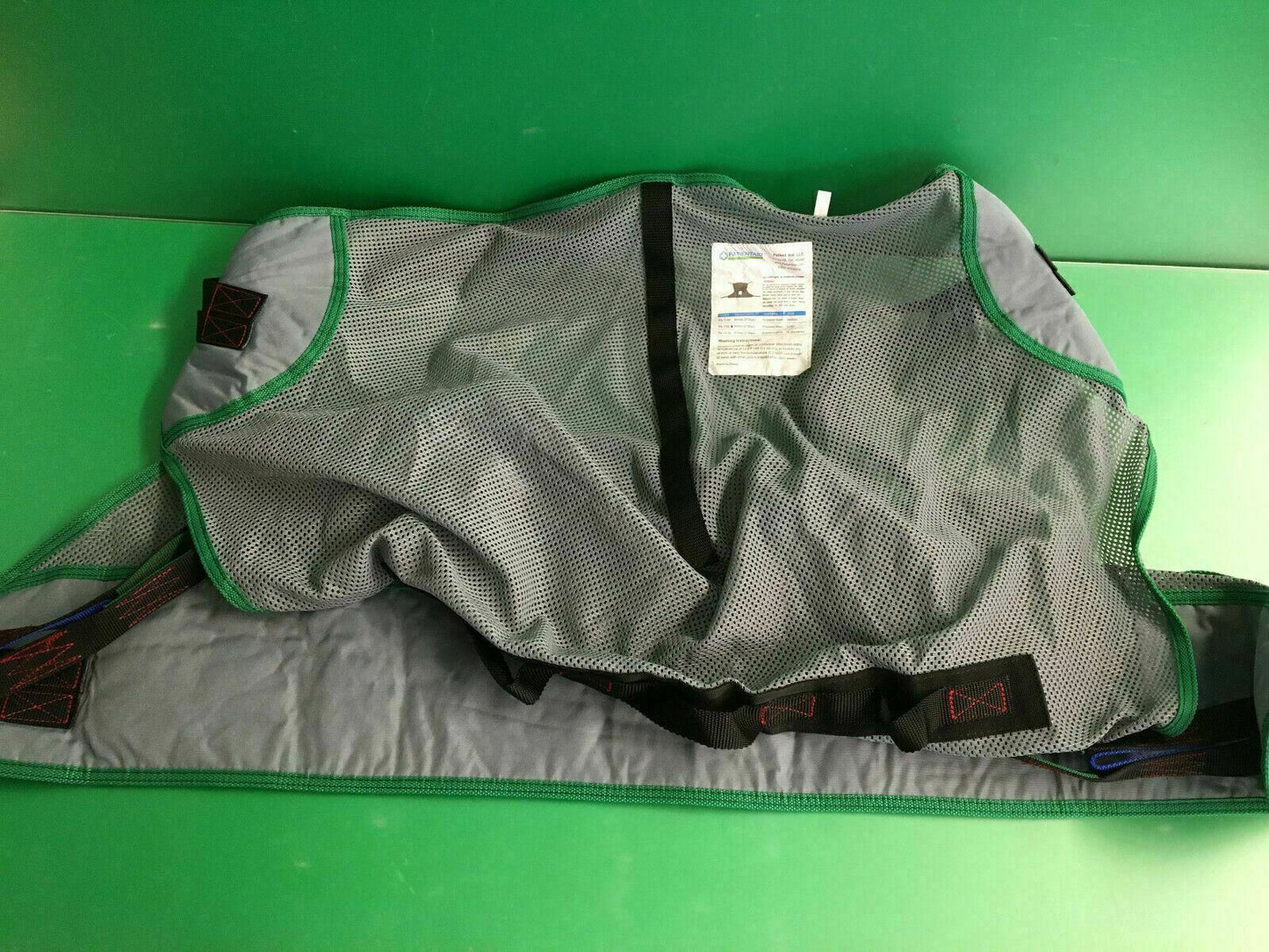 Patient Aid* PA-115L Full Body Sling W/ Commode Opening Large 600lbs Cap. #E339