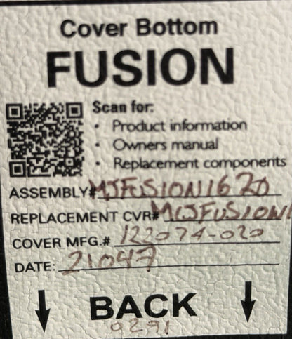 Jay Fusion Gel Seat Cushion for Wheelchair 16"W x 19"D (JFUSION1619) #L028