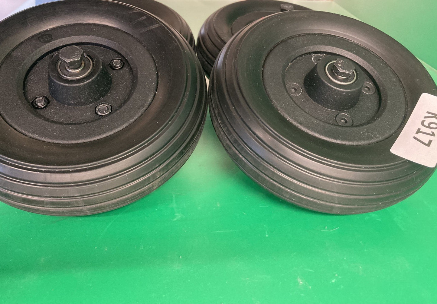 4 Caster Wheels for the Quickie Q500m, Q300m, Pulse 6 Power Wheelchair #K917