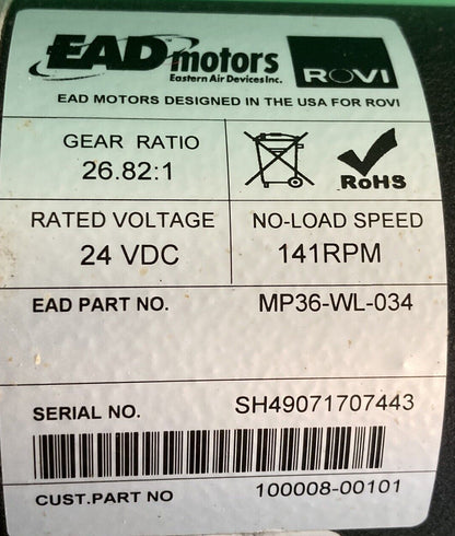 Left & Right Motors for Rovi X3 Power Wheelchair MP36-WR-033 /MP36-WL-034 #K176