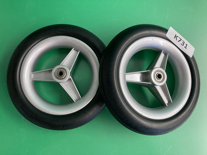 Set of 2 Caster Wheels for Pride Jazzy Passport Folding Power Wheelchair #K731