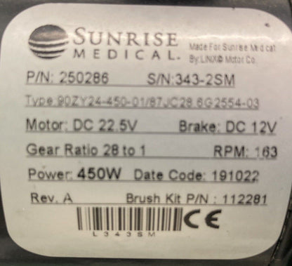 Left & Right Motors for Quickie Q700M Power Wheelchair 250286 / 250287 #K188