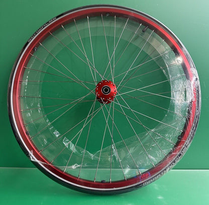 NEW 24" Comit Red, Marathon Plus, Air Filled Tire for Manual Wheelchair #H808
