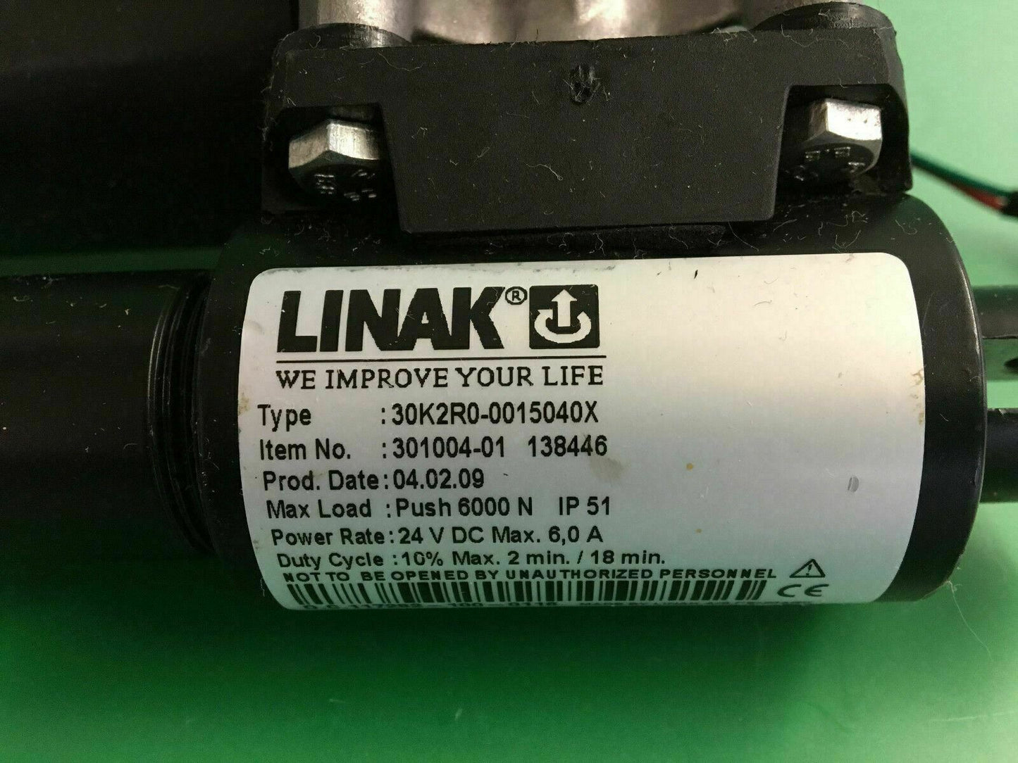 Linak Recline Actuator for Quickie S-646  30K2R0-0015040X  #B145