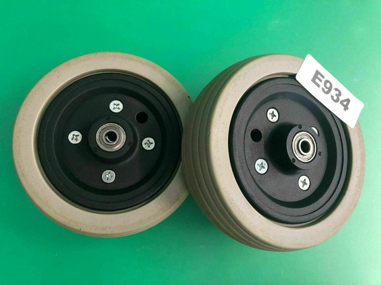 6" Rear Caster Wheel Assy for Quantum 6000z,600 Powerchair -Set of 2* #E934