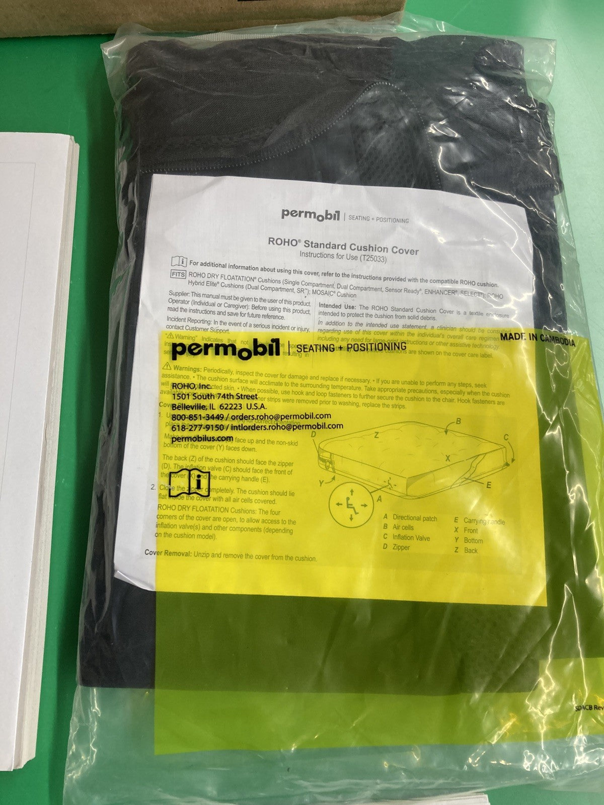 NEW* 2024 Roho Air Cushion w/ Pump & Cover  20" X 20."X 3.25" 2RLGMPC #K690